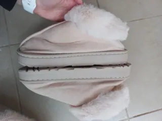 Pantofole donna beige taglia 42/43