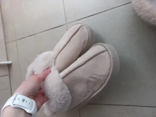 Pantofole donna beige taglia 42/43