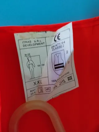 Chaleco de tráfico naranja reflectante