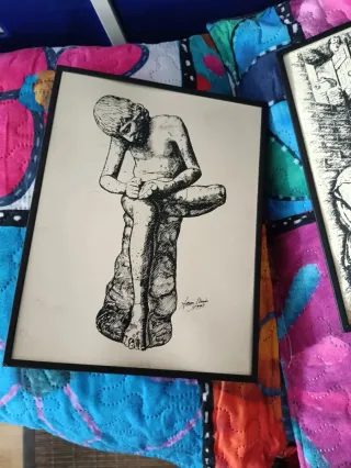 Reproducción Cuadros Antiguos Numerados