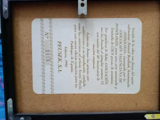 Reproducción Cuadros Antiguos Numerados