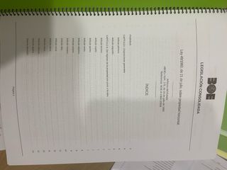 Lote de leyes impresas.