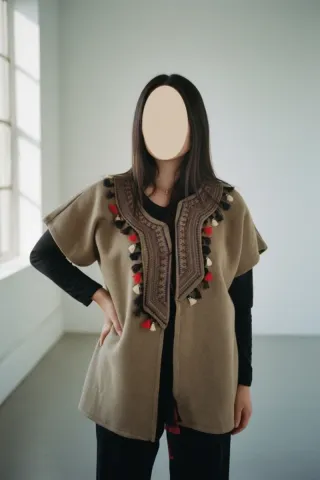 Poncho stile indiano