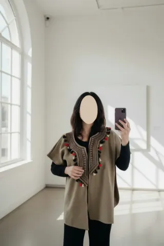 Poncho stile indiano