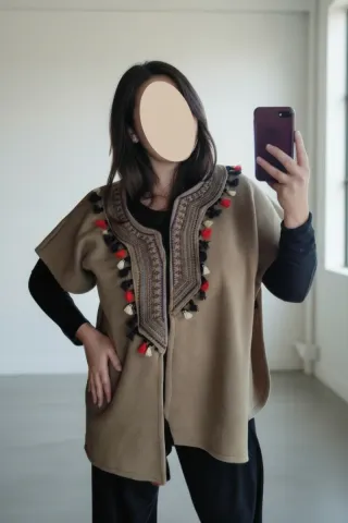 Poncho stile indiano