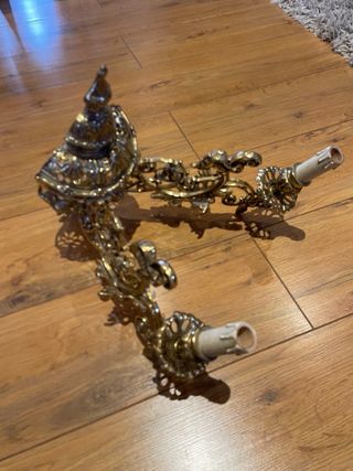 2 Apliques de Pared Bronce Fundido