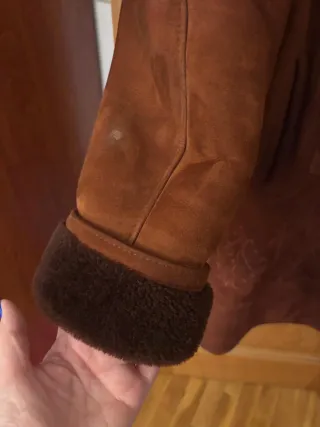 Abrigo de ante marrón