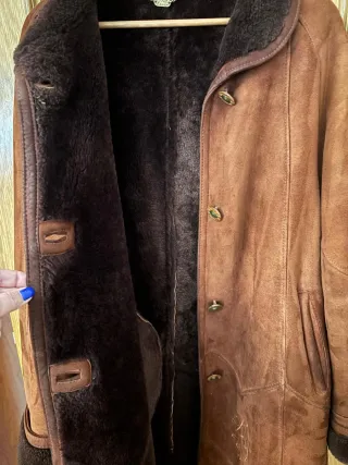 Abrigo de ante marrón