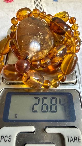 Collar de ámbar con colgante