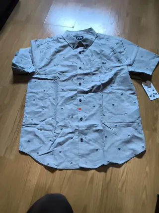 Camisa Billabong gris estampada