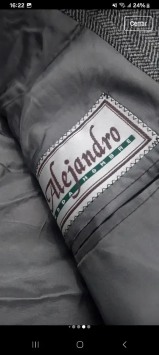 Americana Sidi Talla 48 Gris