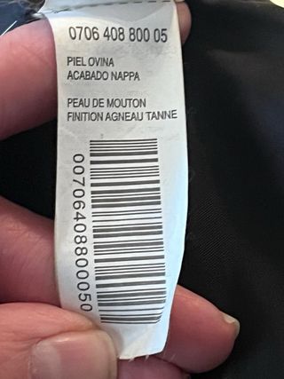 Chaqueta de cuero negra