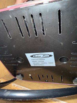 Máquina de Palomitas Retro Line Roja