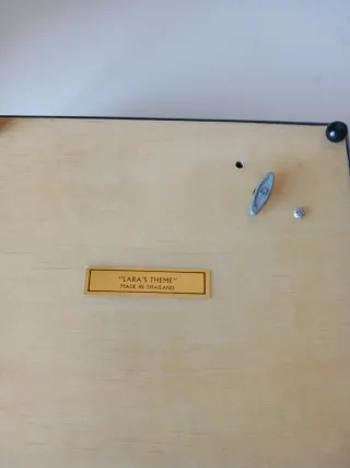 Joyero musical negro con diseño de ballet