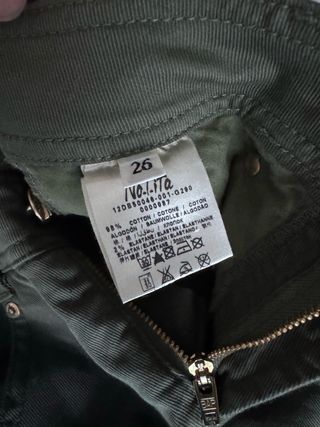 Pantalones Nolita Talla XS Verde Oliva