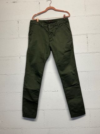 Pantaloni verdi in cotone