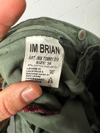 Pantaloni verdi in cotone