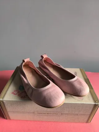 Zapatos comunión niña, color rosa palo, talla 34