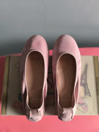 Zapatos comunión niña, color rosa palo, talla 34