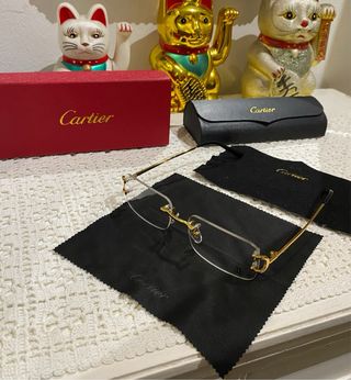 Gafas Cartier Doradas