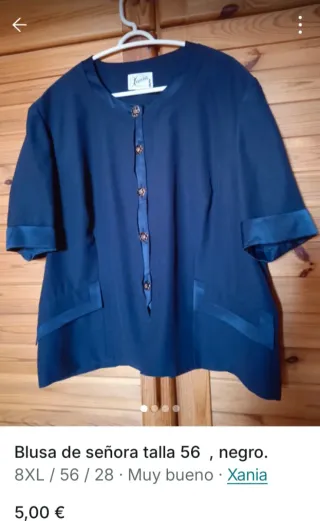 Blusa azul elegante