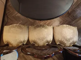 Mesa comedor madera maciza y 6 sillas