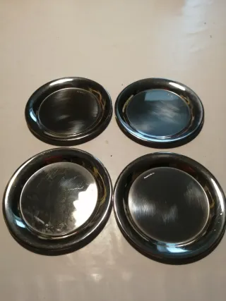 Set 4 Sottobottiglia Acciaio Inox