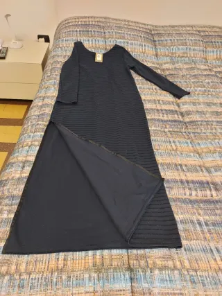 Abito lungo elegante  blu donna Petit Bateau tg. L