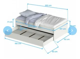 Cama nido 105x190 cm