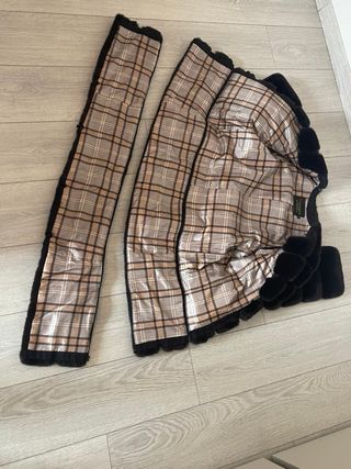 Pelliccia ecologica nera lucida taglia 38/40