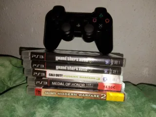 5 Juegos PS3 + Mando PS3 Sixaxis Oficial