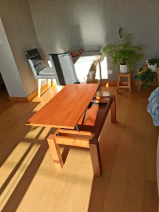 Mesa de centro extensible madera