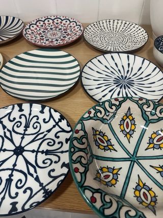 15 Platos Cerámica Decorados