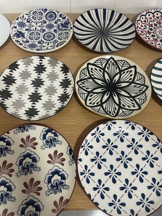 15 Platos Cerámica Decorados