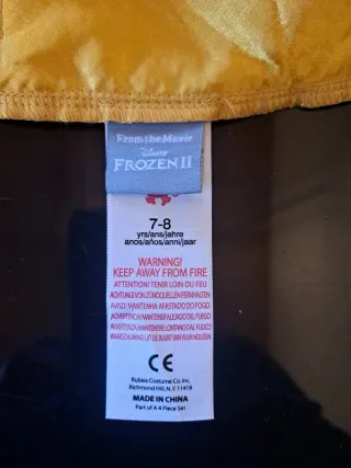 Disfraz Ana de Frozen II Morado y Negro