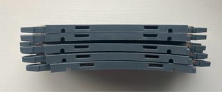 Scalextric 5 curvas Powerline pista gris. Lote B