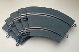 Scalextric 5 curvas Powerline pista gris. Lote B
