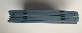 Scalextric 5 curvas Powerline pista gris. Lote B