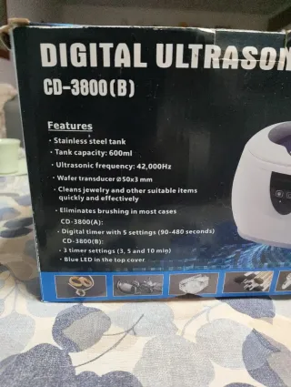 Limpiador Ultrasónico Digital  CD-3800(B)