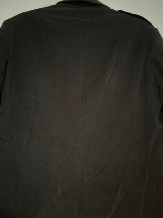 Abrigo de pana negro