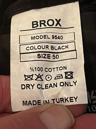 Abrigo de pana negro