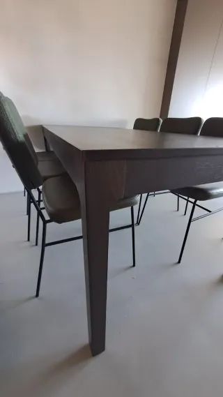 Mesa extensible IKEA EKEDALEN madera oscura180/240