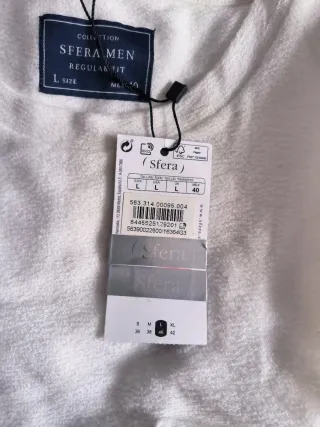 Sudadera Sfera Hombre Blanca Talla L