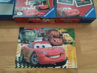 Puzzle y Memory Ravensburger Cars 3+