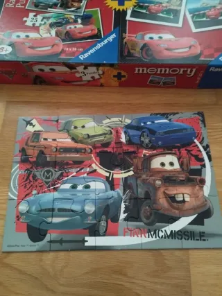Puzzle y Memory Ravensburger Cars 3+