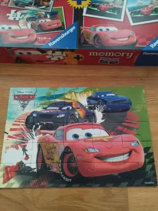 Puzzle y Memory Ravensburger Cars 3+
