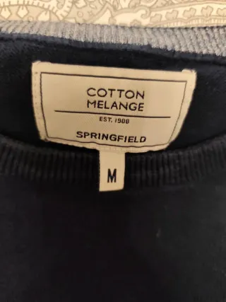 Springield Cotton Trade Talla M Azul/Gris