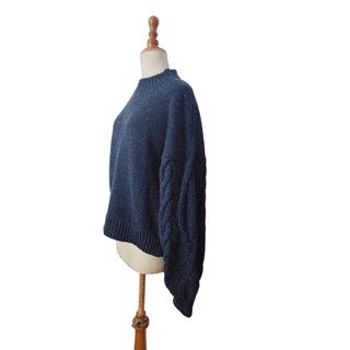 Twothirds/ Jersey oversize grueso marino M