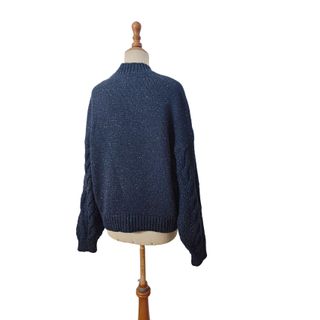 Twothirds/ Jersey oversize grueso marino M