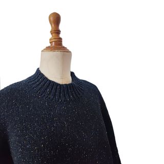 Twothirds/ Jersey oversize grueso marino M